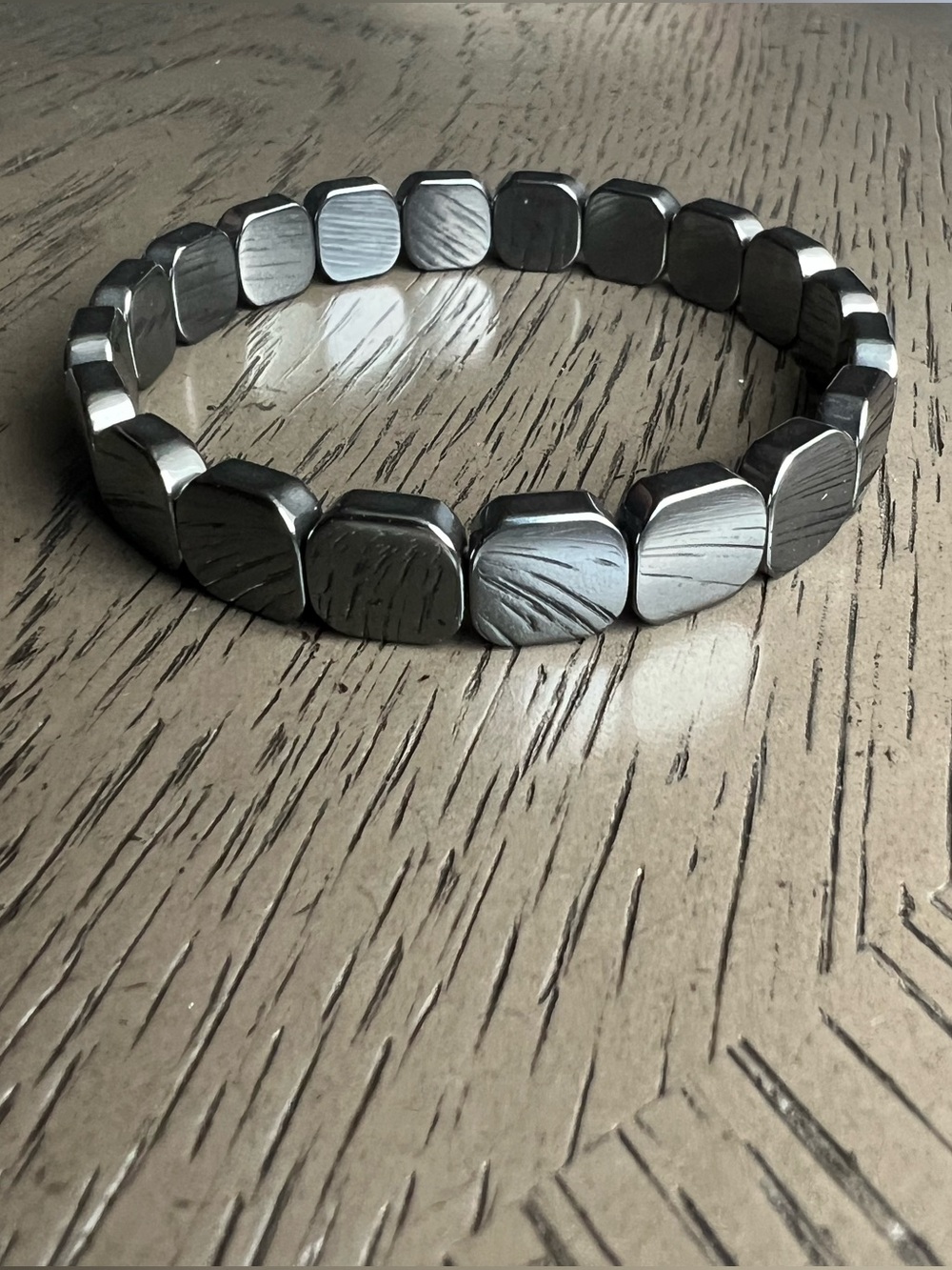 Hematite soft bangle SIZE 7.5’